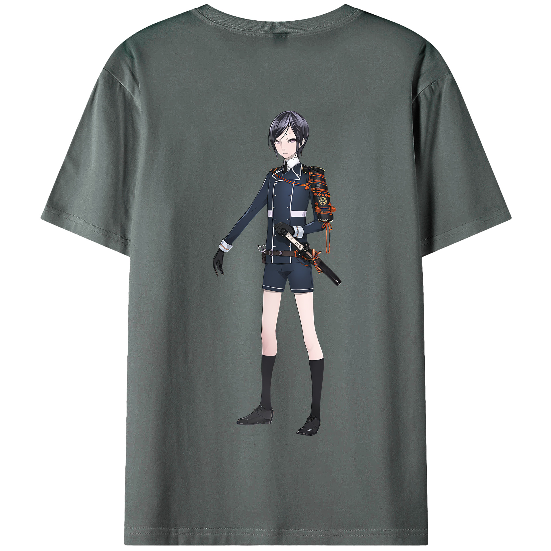 （画像用） 刀剣乱舞 Touken Ranbu 綿100％半袖Tシャツ（背面プリント）